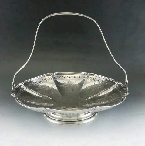 Vintage Sterling Silver Towle Fruit/Centerpiece Basket Engraved