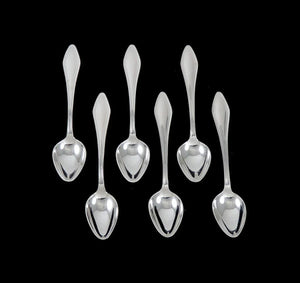 6 Antique Art Deco Sterling Silver Towle Mary Chilton 1912 Demitasse Spoons 4"