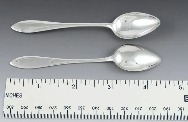 12 Vintage Towle Lafayette Sterling Silver Demitasse Spoons NO MONO 4 3/8"