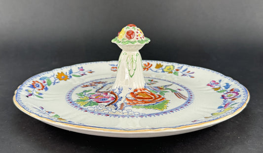 Rare c1920s Mason's Ironstone China Flying Bird 12" Centerpiece Serving Plate