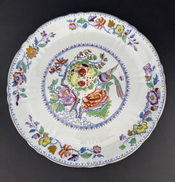 Rare c1920s Mason's Ironstone China Flying Bird 12" Centerpiece Serving Plate