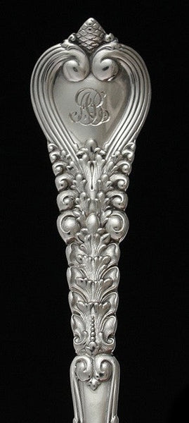 12 Tiffany & Co Florentine 1900 Sterling Silver Bouillon Soup Spoons 5 3/8"