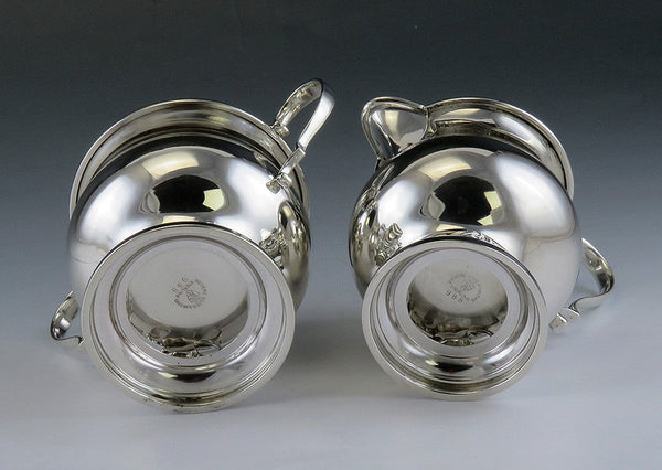 Sterling Silver Revere Silversmiths Danish/Jensen Blossom Creamer Sugar Bowl