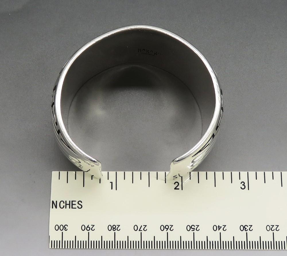 Navajo Native American Howard Begay Sterling Silver Turquoise Bracelet