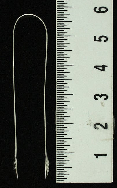 1800 Antique English Georgian Engraved Sterling Silver Tongs NO MONO