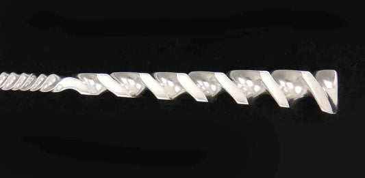 Antique c1890 Sterling Silver Whiting Square Twist Large Serving Spoon 8 3/4"