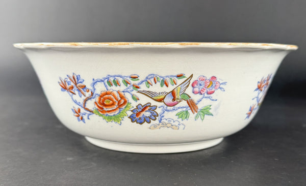 Fine Pair c1900 Mason's Ironstone Flying Bird 9.75" Serving Bowls