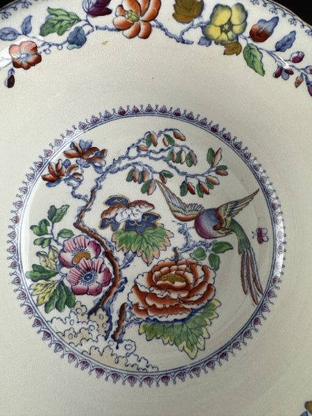 Fine Pair c1900 Mason's Ironstone Flying Bird 9.75" Serving Bowls