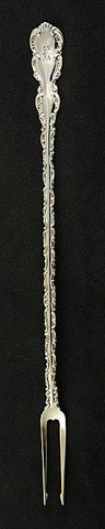 Great Quality Sterling Whiting Louis XV 1891 Long Olive Fork 9"