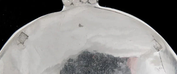 Antique 1890s Dutch Colonial Style German Silver Umbrella Woman Serving Spoon
