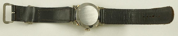 Nice Gold Filled Swiss 17 Jewel Movement Watch Leather Band Boston Watch Company