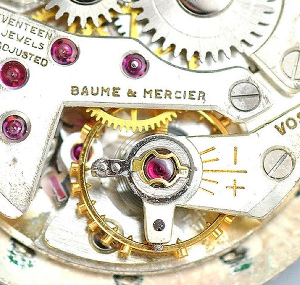 Quality 17 Jewel Watch Movement by Baum and Mercier Swiss Made Geneve/Geneva