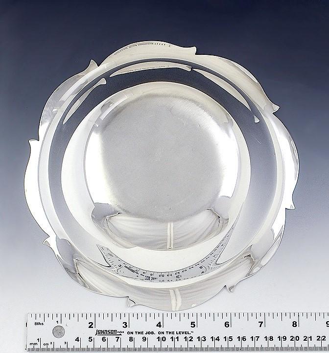 Nice Tiffany Co Sterling Silver Flower Form Bowl 1956-1965 8.25"