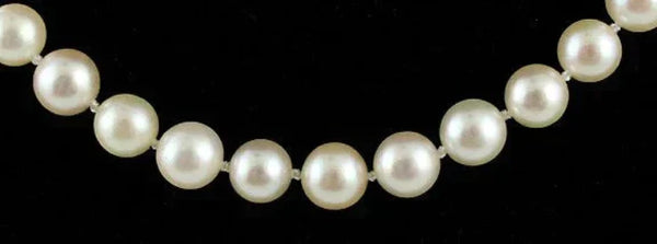 Charming Pearl Strand 14K White Gold Necklace