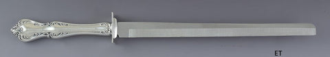 Large Sterling Silver Towle Debussy Wedding Cake or Bread Knife 15 1/4" NO MONO