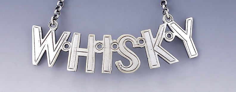 Great Pair Antique English Sterling Silver Liquor Labels Tickets Whisky Brandy