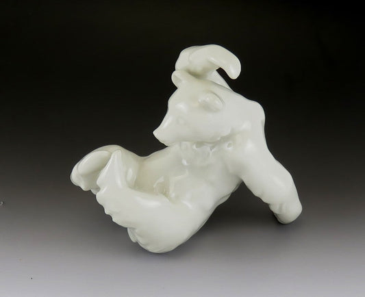 VTG KPM German Porcelain Tumbling Circus Polar Bear Figurine