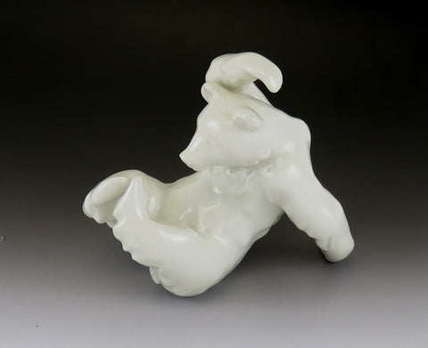 VTG KPM German Porcelain Tumbling Circus Polar Bear Figurine