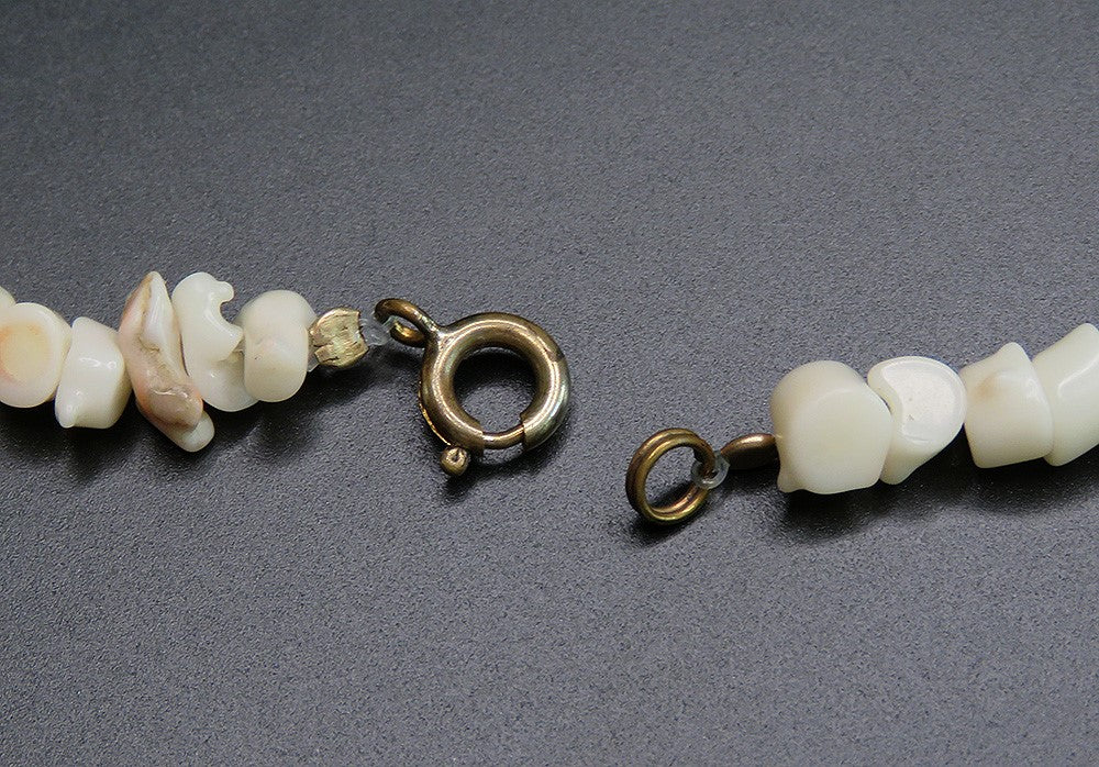 Antique Natural Branch White to Pink Coral Graduated Necklace