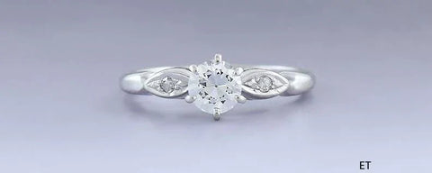 Dazzling Vintage 14k White Gold & ~.45ct Diamond Ring