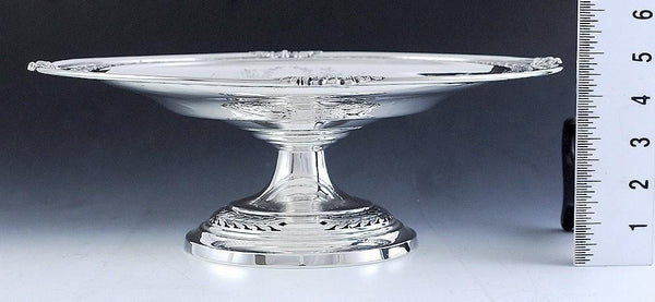 HUGE STERLING EARLY 1900s THEODORE STARR OPENWORK COMPOTE TAZZA PEDESTAL BOWL