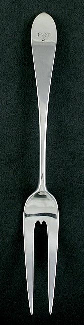 Antique c1920 Sterling Silver Arthur Stone Pointed End Serving Fork 9.25"
