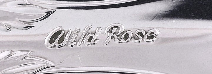 Fine Set 8 International Co Wild Rose Sterling Silver Teaspoons