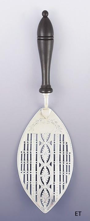 Antique 1783 Lovely English Georgian Sterling Silver Fish Slice / Server