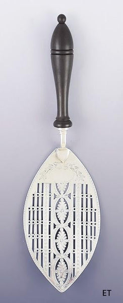 Antique 1783 Lovely English Georgian Sterling Silver Fish Slice / Server