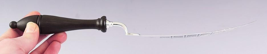 Antique 1783 Lovely English Georgian Sterling Silver Fish Slice / Server