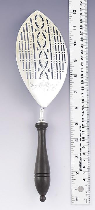 Antique 1783 Lovely English Georgian Sterling Silver Fish Slice / Server
