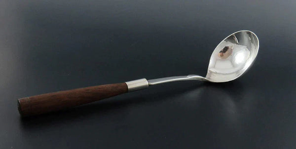 Rare c1930 Franklin Porter Sterling Silver Handwrought Wood Handle Ladle