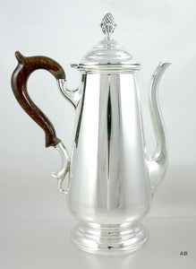 Vintage c1940 Tall Lighthouse Antique Form Redlich Sterling Silver Teapot 9 1/4"