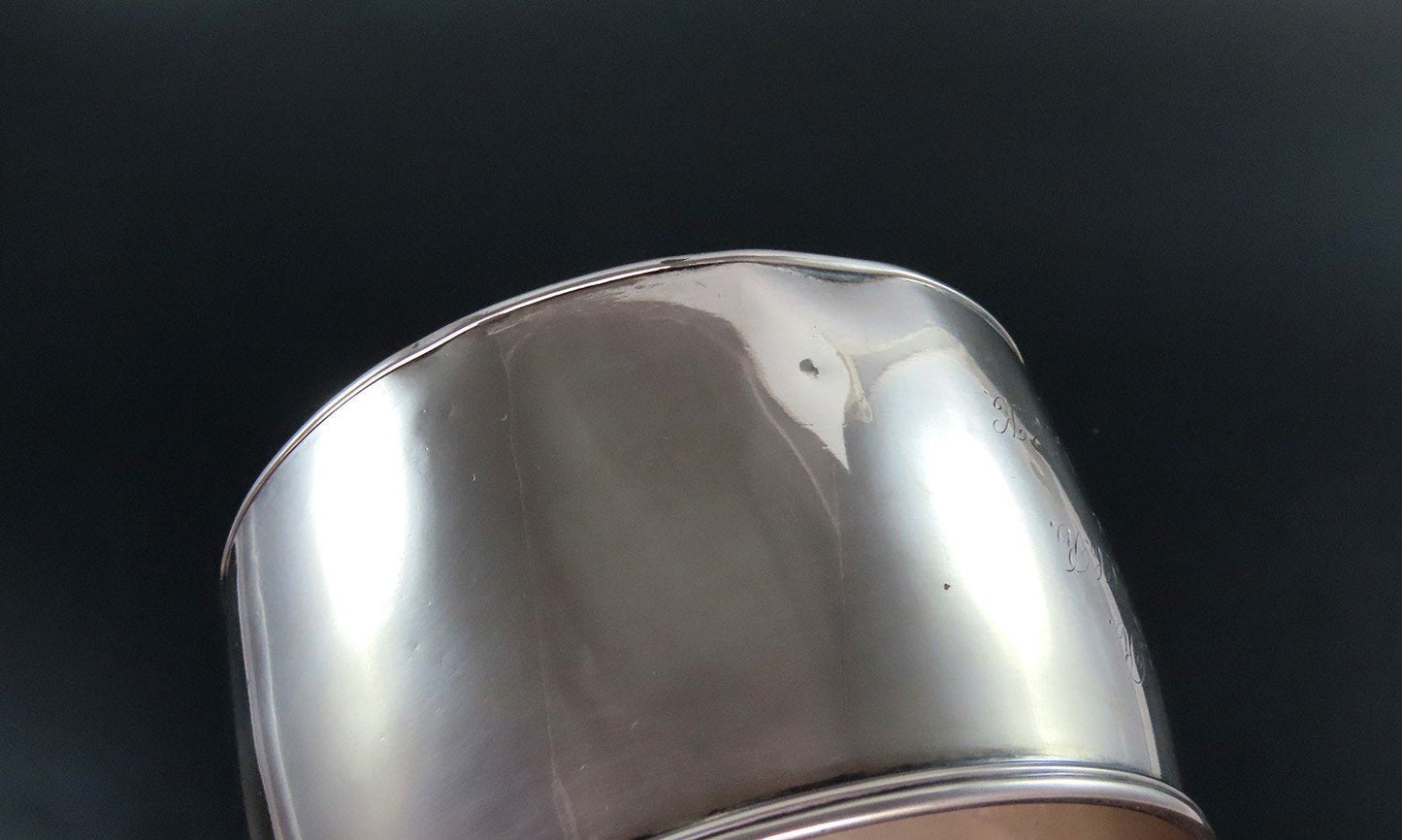 Charming 1848 American Coin Silver Pipkin Brandy Sauce Warmer John Goodhue