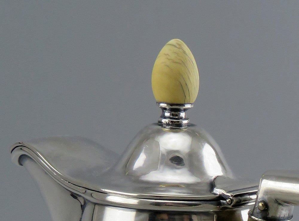 Sterling Silver James Woolley Hammered Lighthouse Demitasse Coffee pot