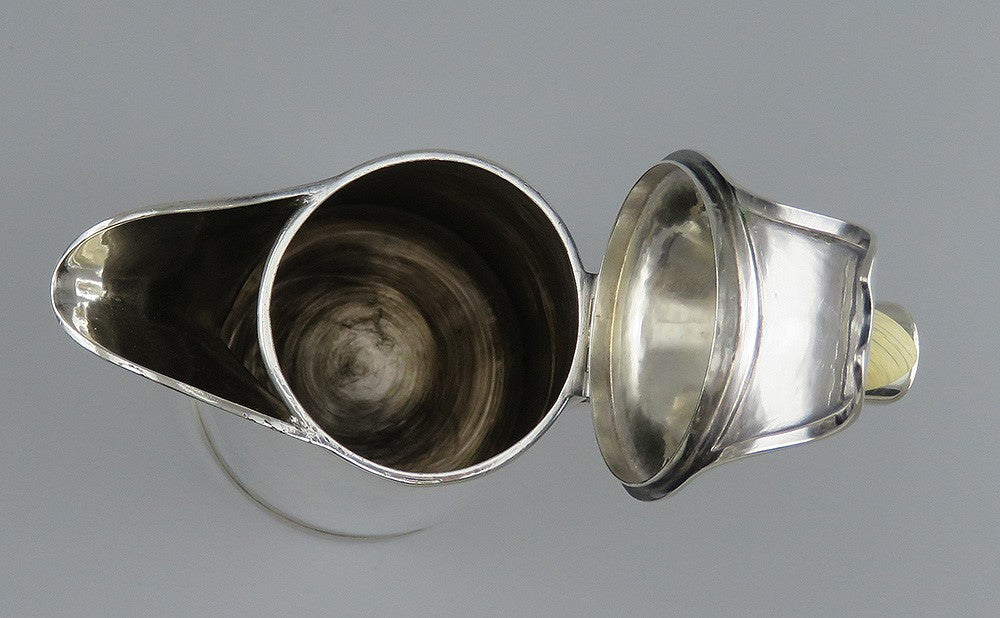 Sterling Silver James Woolley Hammered Lighthouse Demitasse Coffee pot