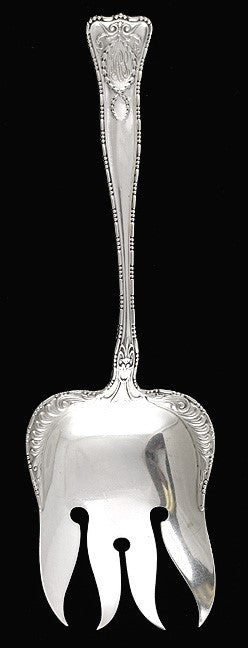 Antique Gorham New Empire 1895 Heavy Sterling Silver Serving Fork