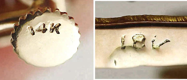 Striking Modern 18K Yellow Gold & Citrine Screw Back Earrings
