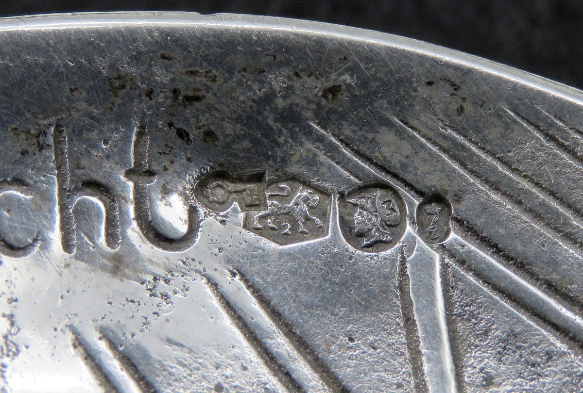 Dutch Colonial Style Silver Rembrandt The Night Watch Lady w/ Yolk Serving Spoon