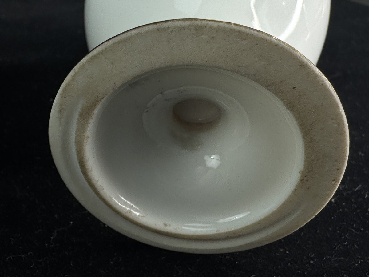 Elegant Antique Limoges Porcelain Cups and Saucers, Eagle Head Handles