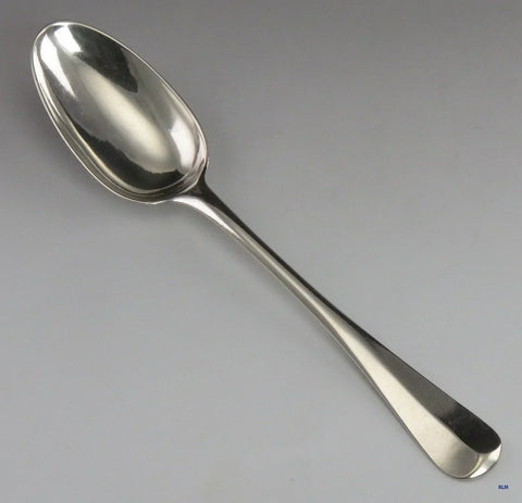 Antique c1740 T Millner Boston American Coin Silver Serving Spoon