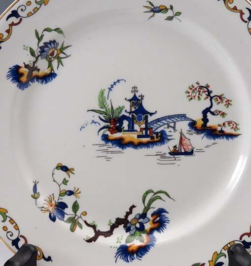 Antique John Maddock & Sons 6 Bread and Butter Plates Canton