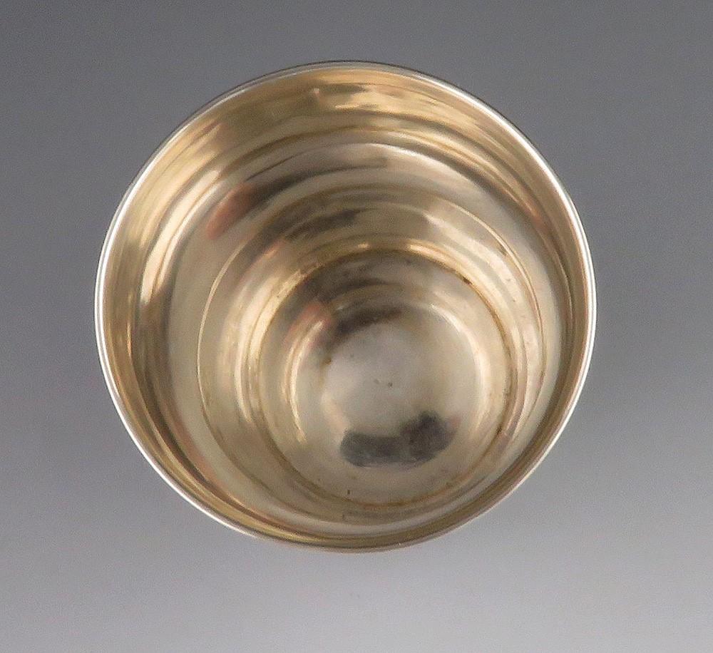 Antique 1874 Russian Silver Engraved Vodka or Liquor Cup
