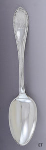 c1855 Tiffany & Co Sterling Silver Bead Serving Spoon 8 3/8" Heavy Weight!