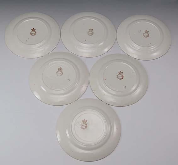 Antique John Maddock & Sons 6 Bread and Butter Plates Canton