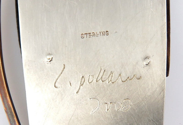 Artisan Handcrafted Lauren Pollaro Sterling Silver Mixed Metal Pin/Pendant