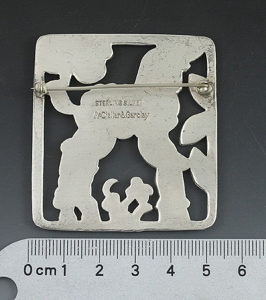 McClelland Barclay Arts and Crafts Sterling Lamb Pin Brooch