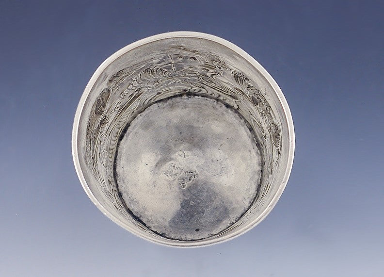 Antique 1778 Russian 18th Century Silver Hand Chased Repousse Beaker Cup/Mug
