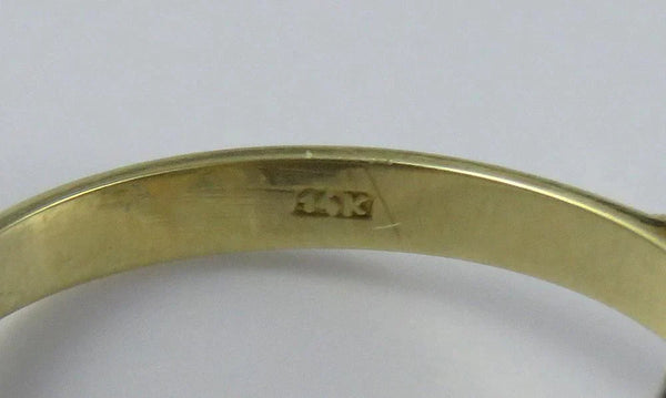 Vintage 14K Yellow Gold Natural Pearl Garnet Gemstone Halo Ring