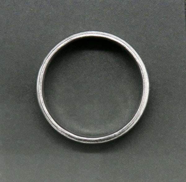 Timeless Platinum 6mm Wide Wedding Band Ring sz 9